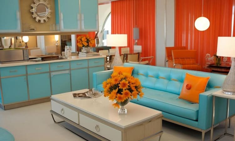Colorful Appliances & Furnitur Statement Sebagai Aksen Interior Modern