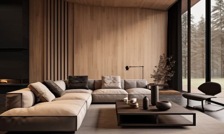 Penggunaan Kayu Gelap (Dark Woods) di Interior Minimalis 2025