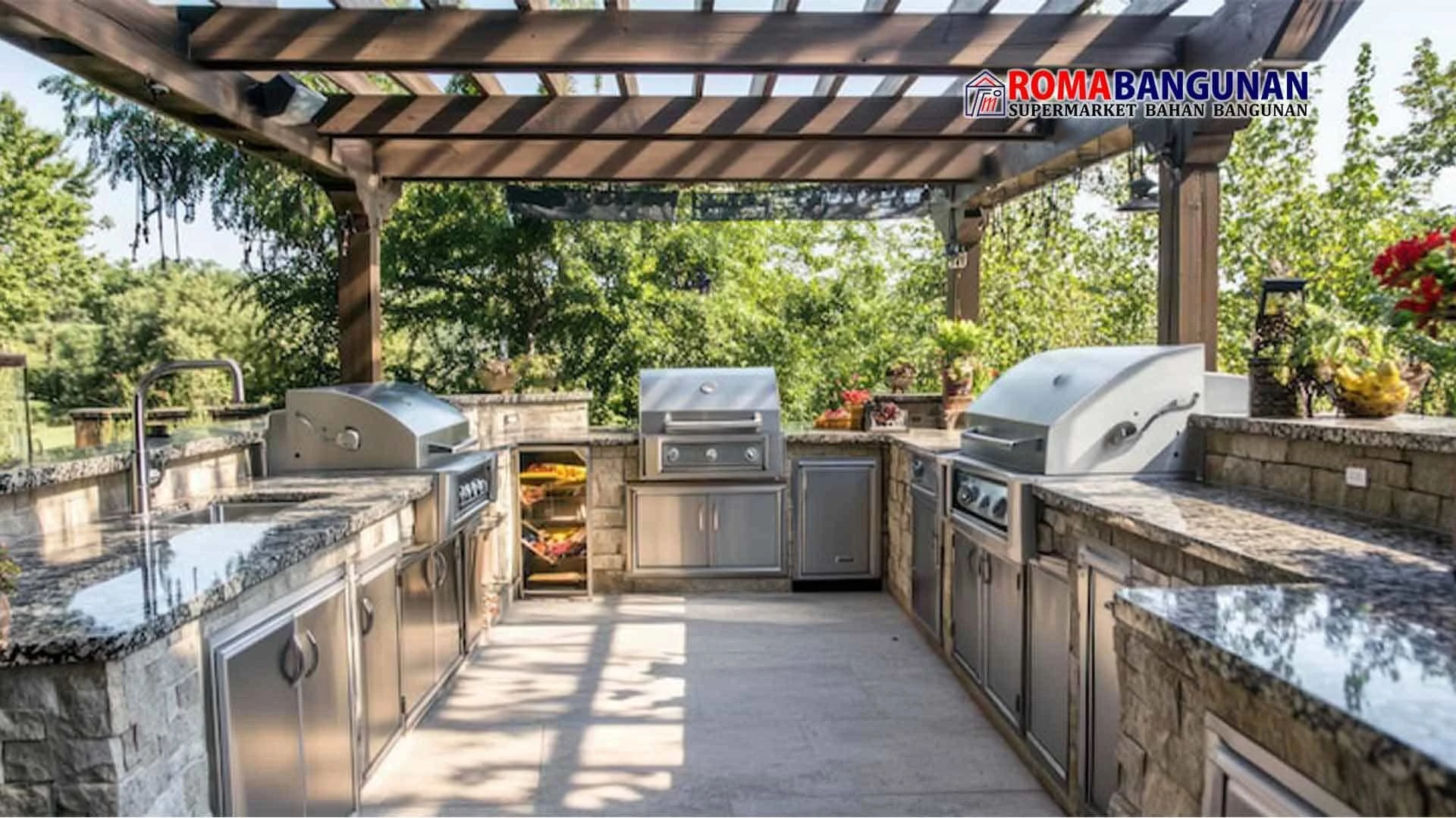 Dapur Outdoor Sederhana yang Cocok untuk Rumah di Indonesia