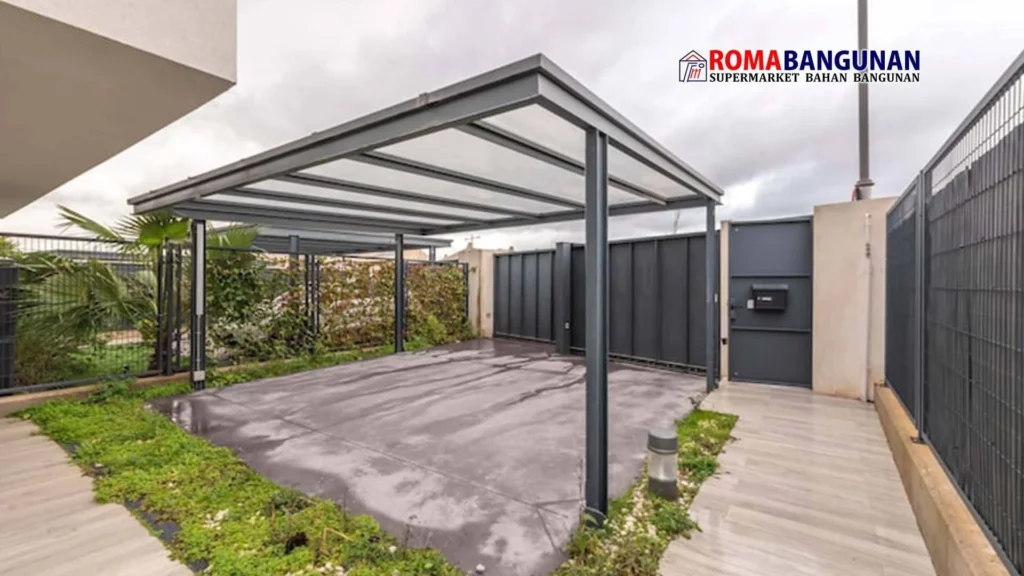 Desain Carport Modern Minimalis untuk Rumah Lahan Sempit