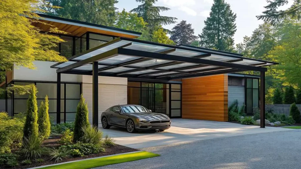 Desain Carport Modern Minimalis untuk Rumah Lahan Sempit