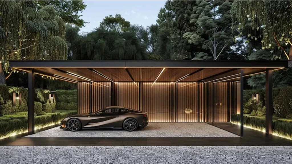 Desain Carport Modern Minimalis untuk Rumah Lahan Sempit