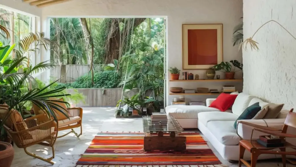 Inspirasi Ruang Tamu Outdoor Semi Indoor untuk Rumah Tropis yang Nyaman dan Estetik