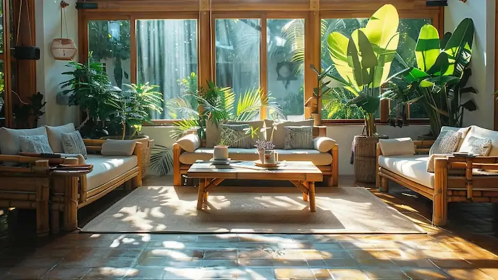 Inspirasi Ruang Tamu Outdoor Semi Indoor untuk Rumah Tropis yang Nyaman dan Estetik