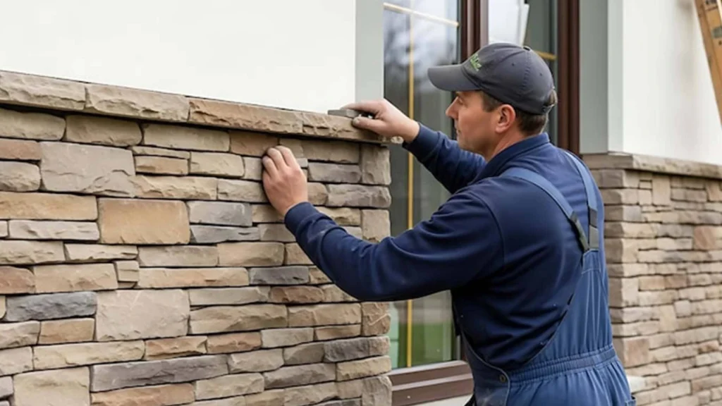 Kombinasi Batu Alam dan Tanaman untuk Fasad Rumah Modern