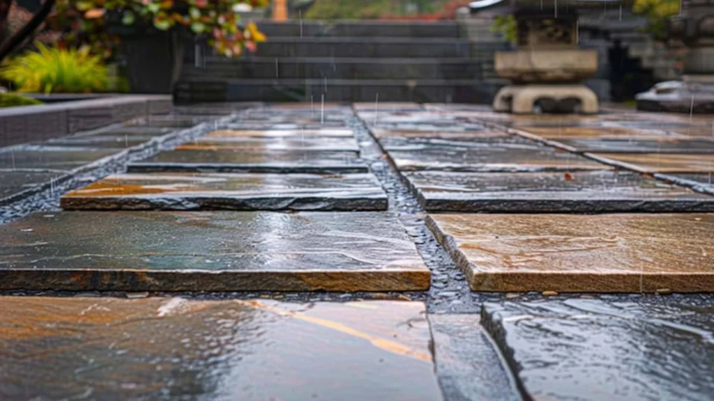 Material Lantai Outdoor Terbaru 2026 yang Tidak Licin Saat Hujan