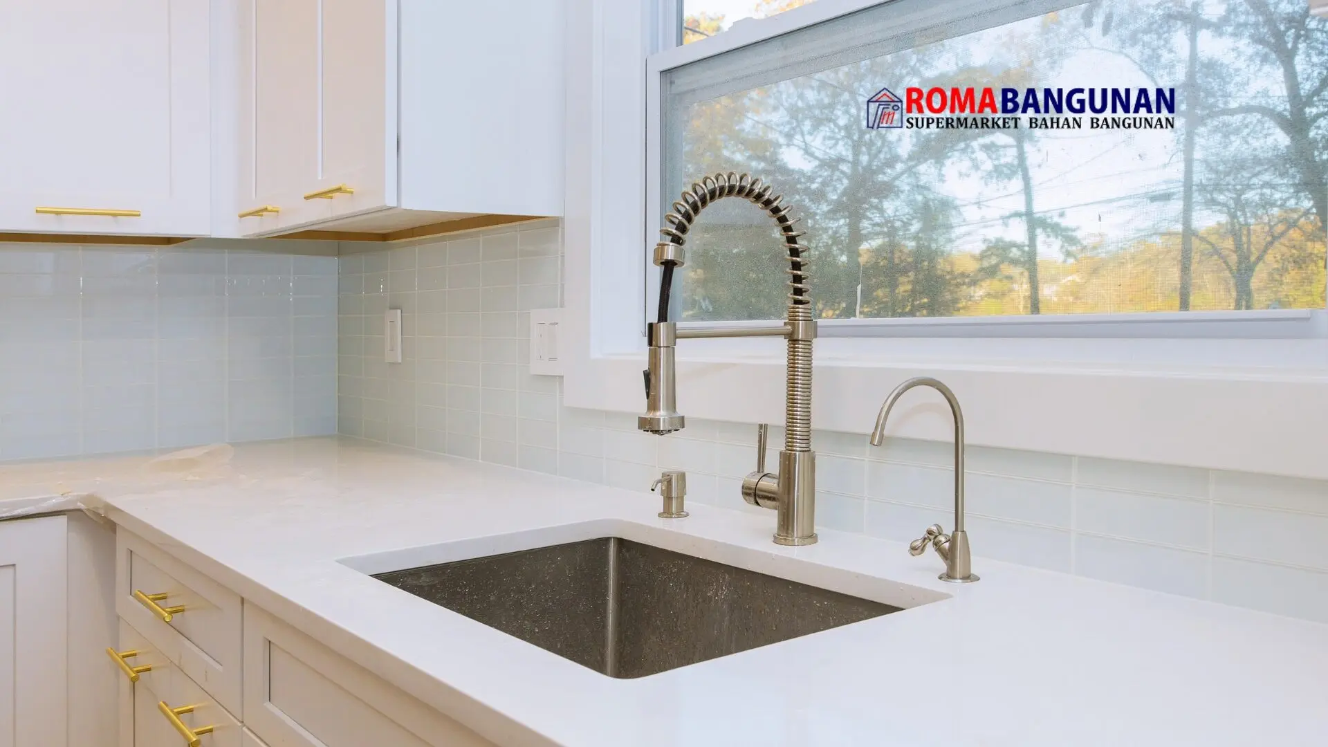 bak cuci piring stainless vs granit - roma bangunan