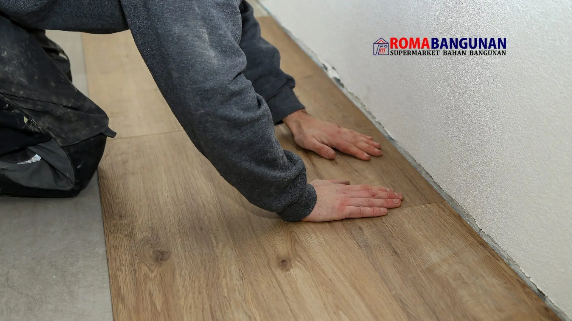 lantai vinyl kamar mandi - roma bangunan