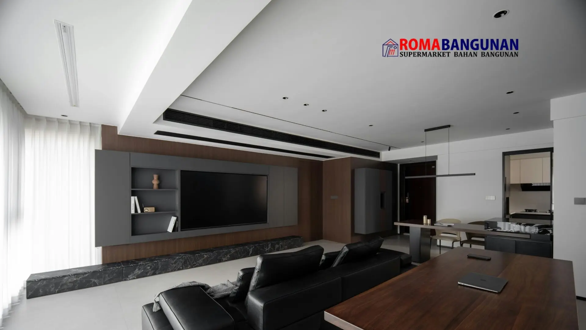 plafon gypsum vs PVC - roma bangunan