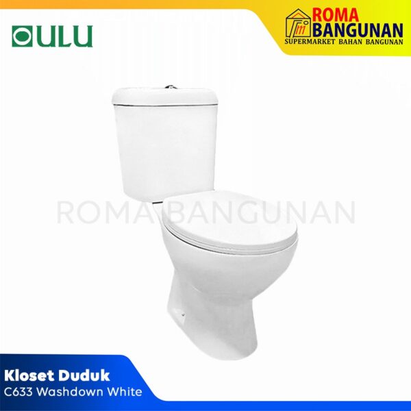 Closet - Kloset - Toilet Duduk Oulu C 633 - C633 WASH DOWN WHITE