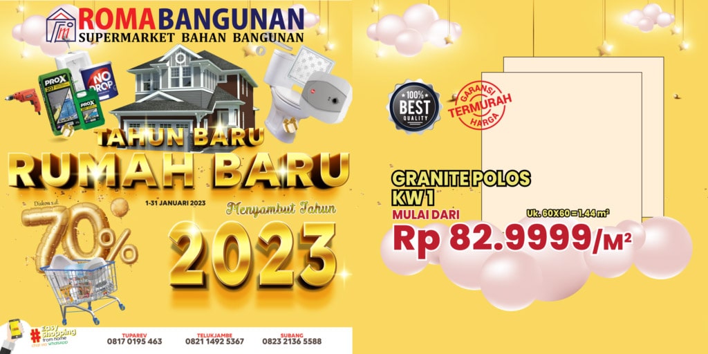 TAHUN BARU RUMAH BARU - SPECIAL 2023 - Roma Bangunan