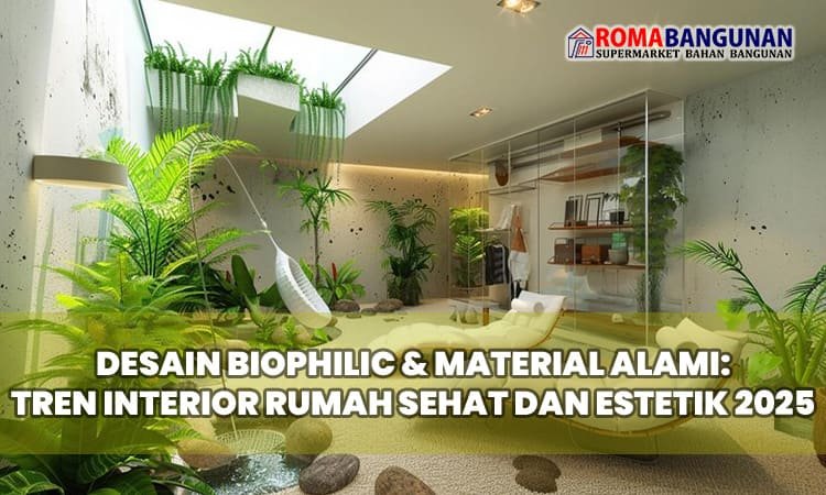 Desain Biophilic & Material Alami: Tren Interior Rumah Sehat dan Estetik 2025