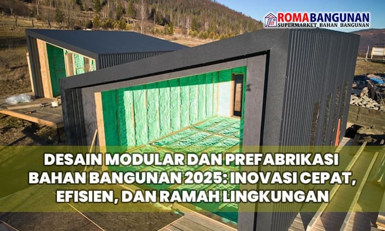 Desain Modular dan Prefabrikasi Bahan Bangunan 2025: Inovasi Cepat, Efisien, dan Ramah Lingkungan