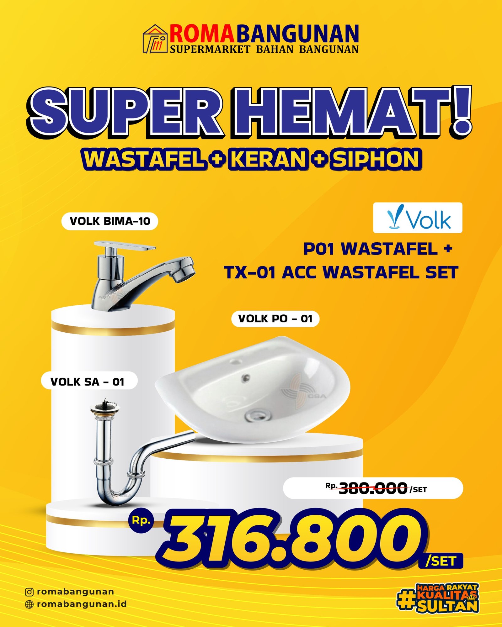 SUPER HEMAT DI ROMA BANGUNAN!