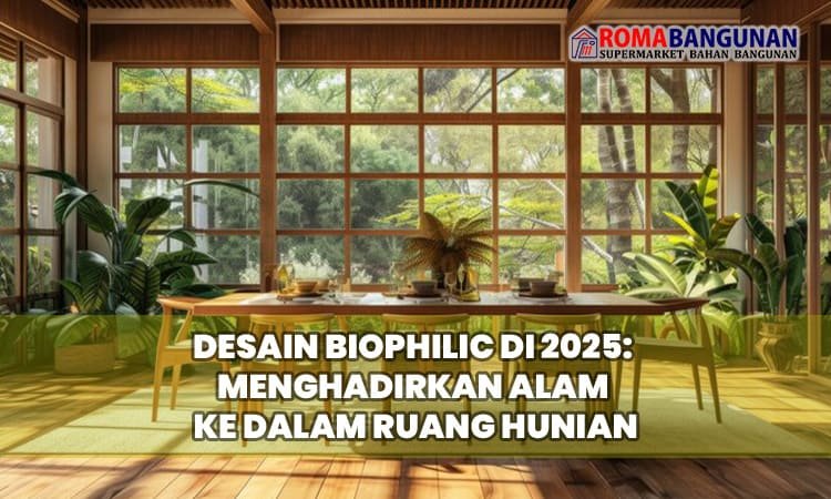 Desain Biophilic di 2025: Menghadirkan Alam ke Dalam Ruang Hunian
