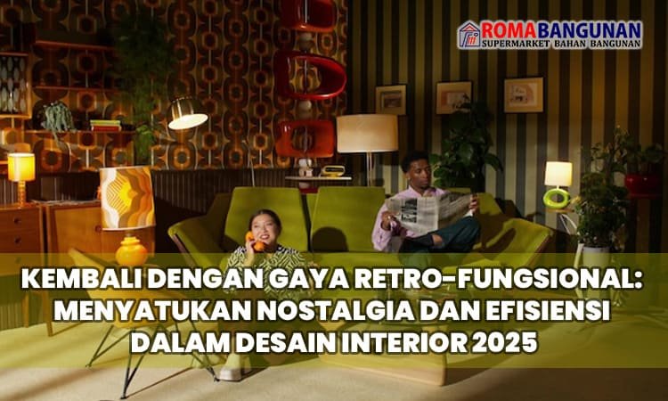 Kembali dengan Gaya Retro-Fungsional: Menyatukan Nostalgia dan Efisiensi dalam Desain Interior 2025
