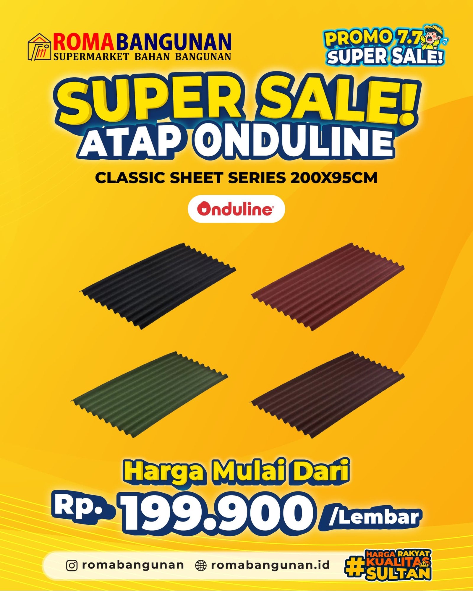  SUPER SALE ROMA BANGUNAN! 