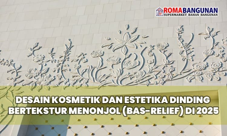 Desain Kosmetik dan Estetika Dinding Bertekstur Menonjol (Bas-Relief) di 2025