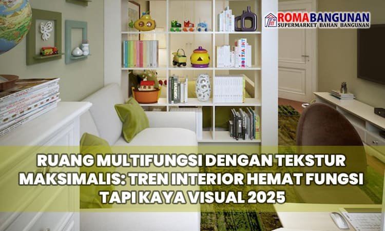 Ruang Multifungsi dengan Tekstur Maksimalis: Tren Interior Hemat Fungsi tapi Kaya Visual 2025