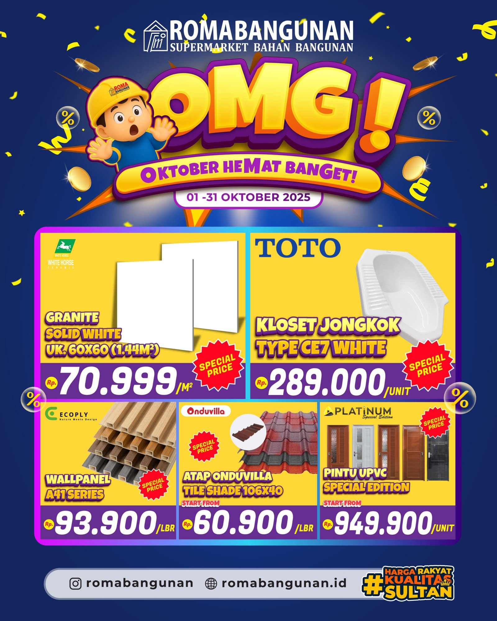 ✨ OMG! OKTOBER HEMAT BANGET di ROMA BANGUNAN ✨