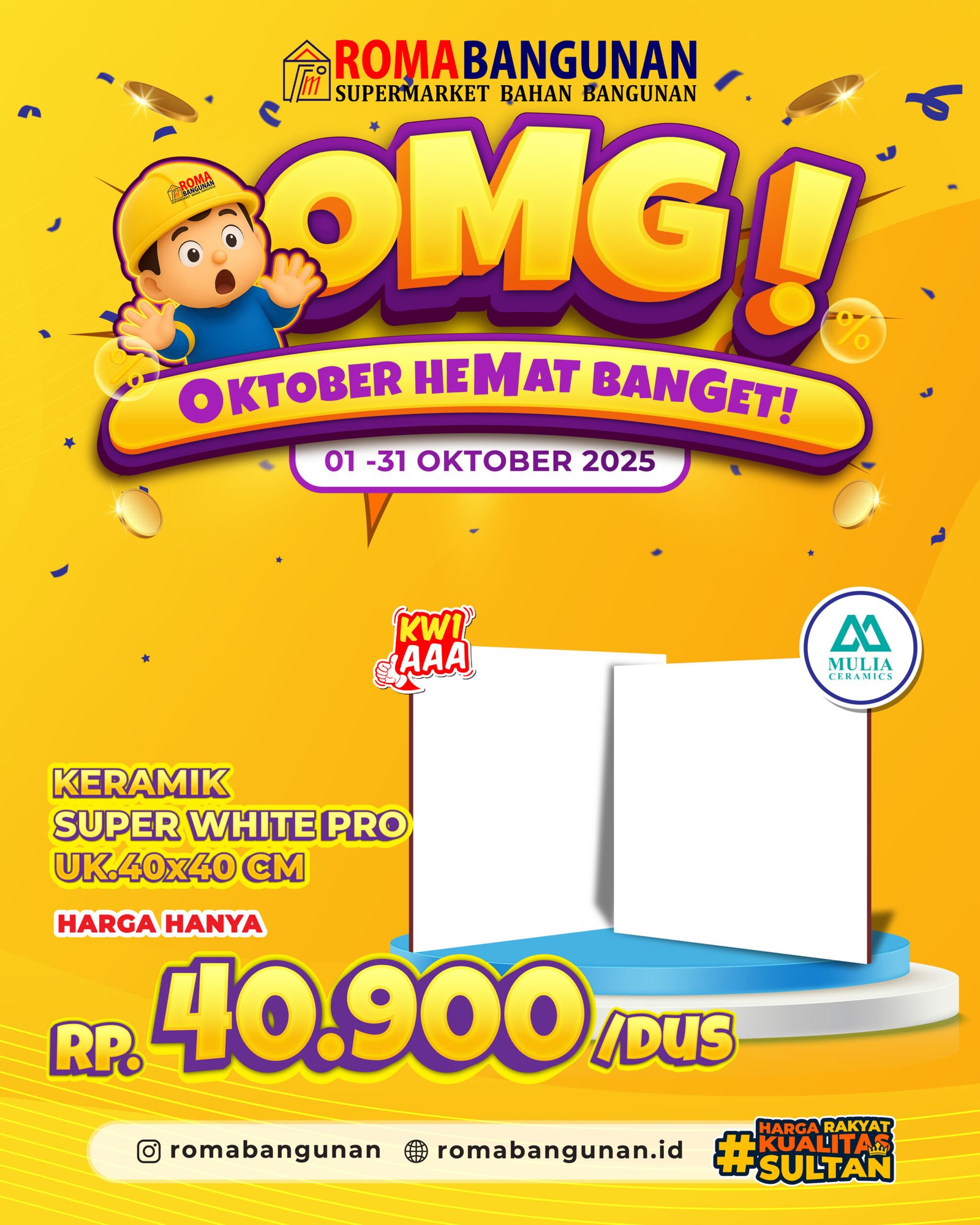 OMG! PROMO KERAMIK PUTIH!