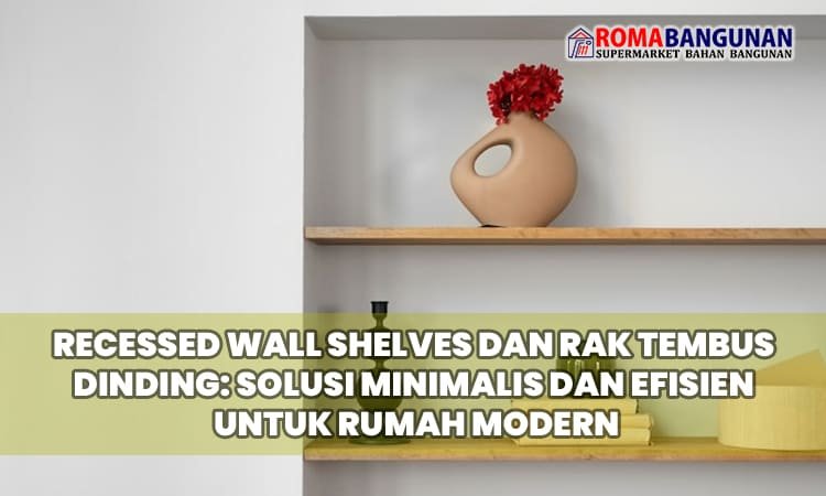 Recessed Wall Shelves dan Rak Tembus Dinding: Solusi Minimalis dan Efisien untuk Rumah Modern