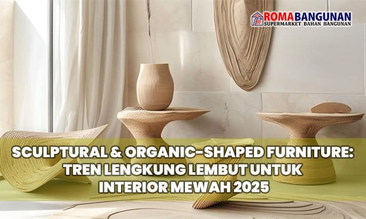 Sculptural & Organic-Shaped Furniture: Tren Lengkung Lembut untuk Interior Mewah 2025