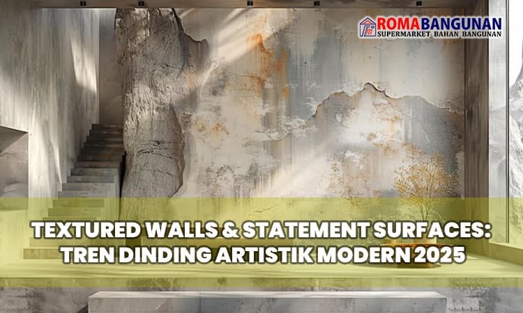Textured Walls & Statement Surfaces: Tren Dinding Artistik Modern 2025