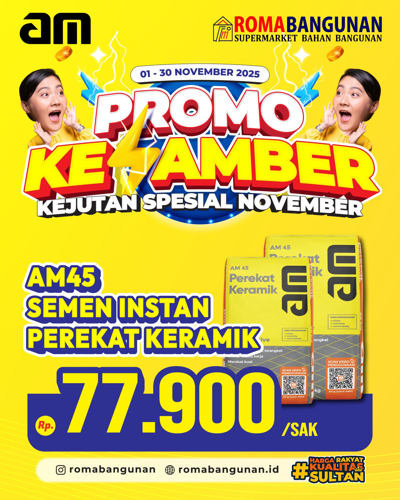 ✨ PROMO KESAMBER ROMA BANGUNAN ✨