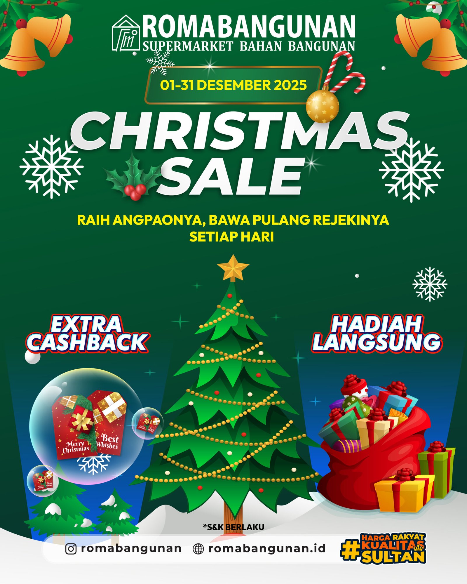 CHRISTMAS SALE ROMA BANGUNAN